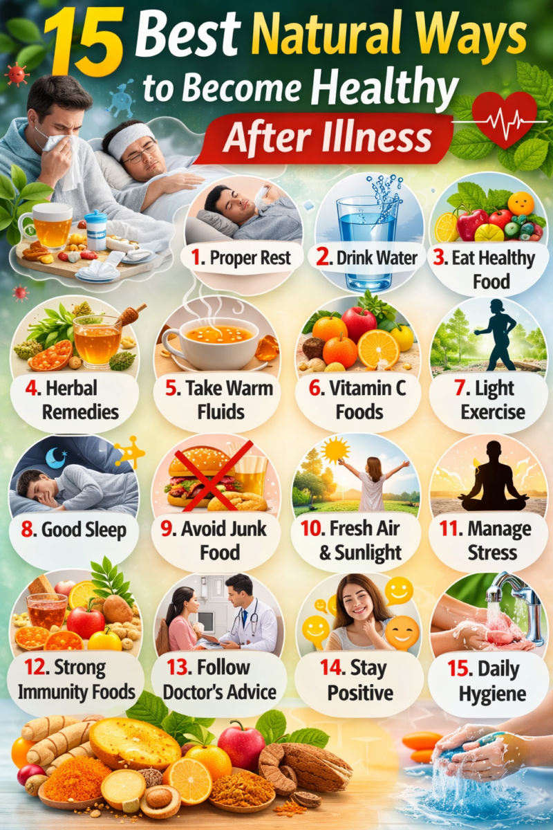 Natural Ways to Become Healthy After Illness